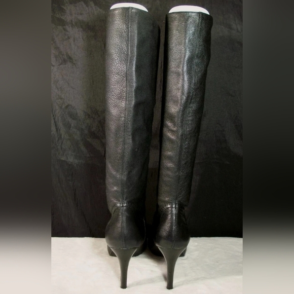Enzo Angiolini Gibbons Womens Boots Size 6.5 Blk Solid Knee High Chlsea Leather - Picture 6 of 9